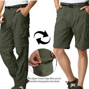 กางเกงเดินป่าสำหรับผู้ชาย แห้งเร็ว กันน้ำ ทรงตรง ใส่สบาย เหมาะกับกิจกรรมกลางแจ้ง กางเกงคาร์โก้ทรงหลวม ขาตรง ลำลอง ยาว - Product Image 2
