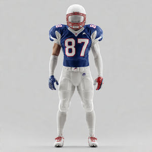 Camiseta Deportiva de Fútbol Americano de Alta Calidad con Estampado de Fútbol, Secado Rápido, Cuello en V para Hombre - Product Image 4