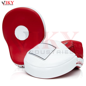 Pads de frappe et gants de boxe professionnels en cuir, boucliers de frappe incurvés pour MMA, Kickboxing, Arts martiaux, Muay Thai - Product Image 1