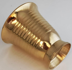 Mini Vaso de Cristal Dorado de Latón Hecho a Mano con Elementos Indios para Té, Bebidas Frías, Postres, Degustación de Jugos y Vajilla Elegante - Product Image 6