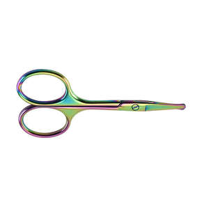 กรรไกรตัดขนคิ้วและขนจมูกขนาดเล็ก คุณภาพสูง ผลิตจากสแตนเลส คมกริบ แบรนด์ส่วนตัว ผิวขัดเงา ชุบทอง สำหรับความงาม - Product Image 5