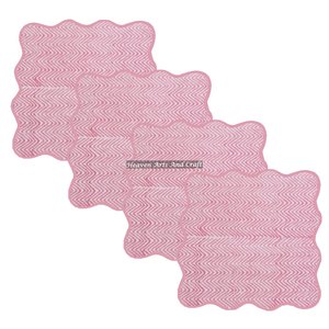 Offre Spéciale – Serviettes festonnées de haute qualité pour hôtels et restaurants – Vente en gros – Motif coloré imprimé sur bois – Bord festonné - Product Image 3