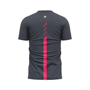 T-shirts de course sans manches personnalisés en Spandex/Polyester noir et jaune à dégradé, imprimés par sublimation, OEM ODM, vêtements de sport sans couture - Product Image 4