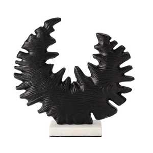 Modern Abstract Aluminum Sculpture <b>Figure</b> Artistic Handmade Eco-Friendly Jaffs Exports Tabletop Decor for Living Room 30.5cm - Product Image 3