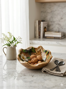 Tazón de Madera Hecho a Mano, Ecológico y No Tóxico, Diseño Clásico para Fiestas - Product Image 4