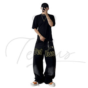 Fabricante Profesional de Jeans OEM, Logotipo Personalizado, Ropa Casual, Pantalones Vaqueros para Hombre, Pantalones Anchos Clásicos de Invierno para Hombre - Product Image 1