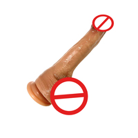 Juguete Sexual Portátil a Prueba de Agua, Duradero, Inodoro, Estimulante, Realista, Suave, Manual, Pene Artificial Largo de Silicona, a Precio Razonable