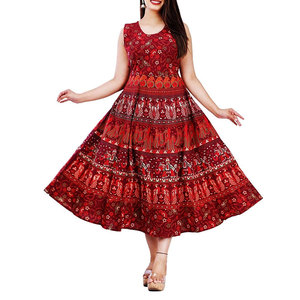 Printed Frock Ladies Fashion <b>Dress</b> Casual Wear Lightweight Soft Fabric Stylish Comfortable <b>Dress</b> For Women - Product Image 1