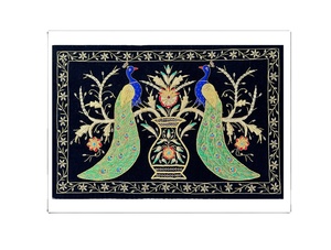 Alfombra Zari Bordada con Joyas, Hecha a Mano con Técnica de Punto de Cruz, Kit de Ganchillo Hecho a Mano - Product Image 3