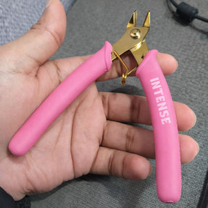Cortador de Alambre de Joyería Dorado Duradero con Empuñadura Rosa, Alicates de Acero Inoxidable para Manualidades y Bisutería - Product Image 5