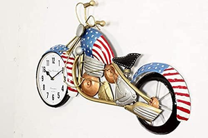 NESFUR Decorative Metal Bike With Watch Wall Art For Home Decor and Wall Decor, Wall Decor Item For Boys And Bike Lovers Room, - Product Image 4