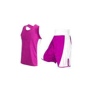 Conjunto de Entrenamiento de Boxeo y MMA de Diseño Personalizado a Precio Razonable, Chaleco y Pantalones Cortos de Kickboxing, Uniforme para Hombre y Mujer - Product Image 1