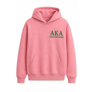Greek Life <b>Sweatshirt</b> for Alpha Kapa Alpha Sorority Pullover Often Known <b>Pink</b> Green Hoodie Casual Daily Clothing CAPRA Brand - Product Image 4