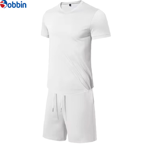 High Street Summer Breathable Customized Comfortable Unisex Men's Oversized T-Shirt <b>Sets</b> Solid Jogger <b>Set</b> Plus Size Men's <b>Set</b> - Product Image 2