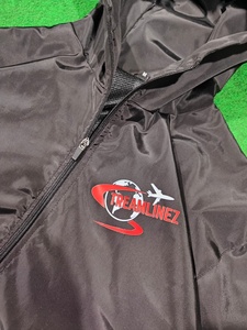 Chaqueta Deportiva Personalizada con Cierre, Forro de Malla, Estampado de Goma, Ligera, de Nailon, Cortavientos para Hombre - Product Image 2
