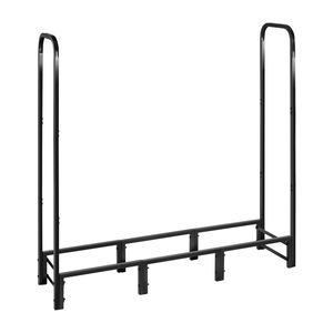Porta Legna da Esterno da 4 Piedi con Copertura Impermeabile, Capacità di Stoccaggio 1/4 Cord, Portata Massima 400 libbre, Set Porta Legna in Metallo di Ferro - Product Image 6