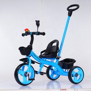 China Dreirad Fabrik verkauft bestes Modell günstigen Preis <span class=keywords><strong>2</strong></span> in 1 multifunktion alen Kinderwagen Baby Dreirad mit sicherem Sicherheits gurt - Product Image 5
