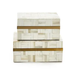 Best Price Handmade Polish Jewelry <b>Box</b> Export Quality Bone Inlay Customized Size Hot Sale for Homes - Product Image 3