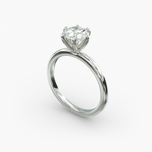 Fine 925 Sterling <b>Silver</b> Round Brilliant Cut Moissanite <b>Solitaire</b> <b>Ring</b> Luxury Bridal Jewelry Anniversary Engagement Wedding Styl - Product Image 5
