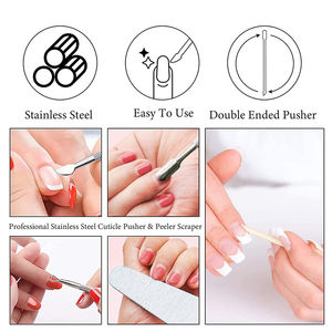 Removedor de Cutículas, Raspador para Eliminar Esmalte de Uñas en Gel y Empujador de Cutículas con Cuchara Limpiadora de Uñas, 2 Piezas, Herramientas de Manicura y Pedicura - Product Image 2
