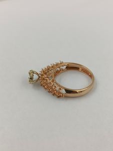 Nouveau design de luxe en or massif bijoux fins bagues montages ou ghat de montage pour femmes bague en or avec diamant véritable - Product Image 2