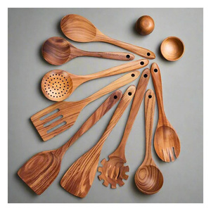 Eco-Friendly Olive Wood Spoon <b>Set</b> with Smooth Finish for Cooking, Mixing and Serving Food - Product Image 6