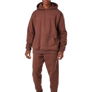 Sudadera con Capucha Extra Grande de Alta Calidad para Hombre, Conjuntos Deportivos Casuales de Felpa Técnica 100% Algodón para Invierno - Product Image 1