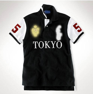 Polo en piqué tricoté à manches courtes pour homme, 100% coton, broderie personnalisée, chemise de rugby de luxe - Product Image 3
