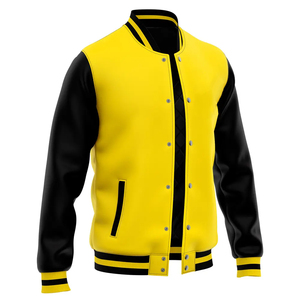 Manufacturer High Quality Men's Baseball Letterman Varsity <b>Jacket</b> Custom Embroidery <b>Leather</b> Sleeves Windbreaker <b>Jacket</b> - Product Image 4