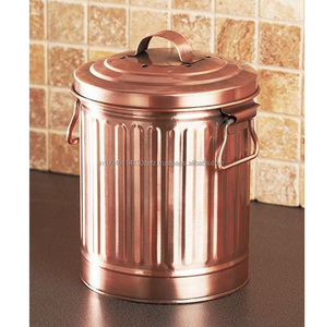 La mejor oferta, tarros de almacenamiento de café y té con acabado de cobre, bote hecho a mano para cocina de restaurante de Hotel en casa - Product Image 1