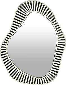Luxury <b>Wall</b> Mounted Bone Inlay <b>Mirror</b> Frame Featuring Artistic Craftsmanship And Modern Interior Styling from india - Product Image 2