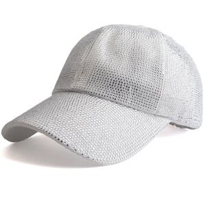 Gorra de Béisbol de 6 Paneles de Tela de Lona con Cristales de Imitación, 100% Algodón, Ajustable, Unisex, para Todas las Estaciones, para Actividades al Aire Libre - Product Image 1