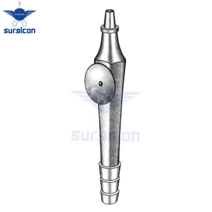 Adaptador de Succión de Acero Inoxidable Reutilizable, Conector Quirúrgico para Tubos de Succión, Cánulas, Aspiradores, Cirugía General y ORL - Product Image 2