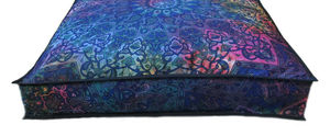 Funda de cojín de suelo Mandala Peacock, funda de algodón para cama de perro, decoración cuadrada para el hogar, hermosa, de 35 pulgadas, de consignantes indios - Product Image 4