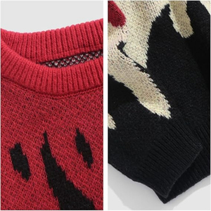 Wholesale <b>Mohair</b> <b>Sweater</b> Soft Warm Knit Cardigan Breathable Floral Pattern Front Logo Custom OEM - Product Image 6