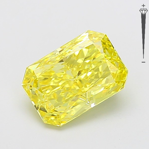 Diamante Cultivado en Laboratorio con Certificación IGI, Corte Radiante de 3.00 CT, Color Amarillo Intenso Fantasía, Claridad VVS2, CVD LG 792667737, ROYAL GEMS PARA JOYERÍA - Product Image 1
