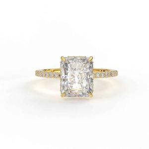 Bague en or 14 carats de qualité supérieure, luxueuse, unique et élégante, avec diamants étincelants pour femmes, disponible à prix d'exportation - Product Image 1