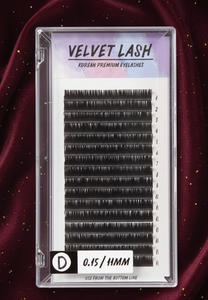 Extensions de cils en velours coréen de qualité supérieure 0.10mm LD Curl 5-20mm certifié KC PBT fait à la main pour toujours J naturel longue durée Curl mat - Product Image 5