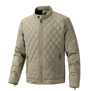 OEM <b>Mens</b> Hooded Spring Puffer Jacket Loose Fit Thick Fabric Breathable Spandex Lining <b>Long</b> Zipper Water Resistant <b>Coat</b> - Product Image 1