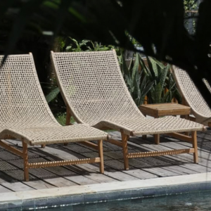 Modern Adjustable Aluminum <b>Frame</b> Sun Lounger Cushions Outdoor Waterproof UV-Resistant Patio Recliner for Garden <b>Pool</b> - Product Image 3