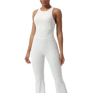 Mono Deportivo de Dos Piezas sin Mangas de Alta Calidad para Mujer, Ajustado, hasta la Rodilla, Ecológico, de Secado Rápido, para Correr, Gimnasio y Yoga - Product Image 1