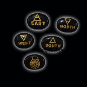 Fournisseur et grossiste en ligne d'ensembles d'éléments de Reiki en agate noire - Product Image 6