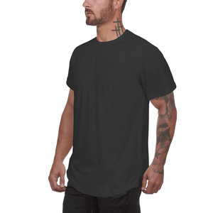 T-shirt pour homme de haute qualité, couleur unie, impression personnalisée en relief, manches courtes, respirant, séchage rapide, polyester/coton - Product Image 2