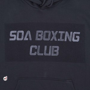 เสื้อฮู้ดผู้ชายคุณภาพสูง Toa Boxing Club สีดำ ผ้าเฟรนช์เทอร์รี่ ทรงปกติ ระบายอากาศได้ดี มีกระเป๋า ดีไซน์ลำลอง เหมาะสำหรับใส่ในฤดูใบไม้ร่วง - Product Image 6