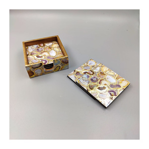 Dessous de verre en bois faits à la main de haute qualité Design unique pour thé café bière meilleure qualité du fabricant en vente! - Product Image 2