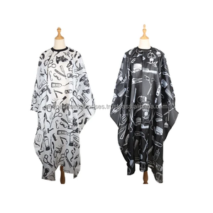 ผ้าคลุมตัดผมกันน้ำ ป้องกันไฟฟ้าสถิตย์ ทำจากโพลีเอสเตอร์ สำหรับร้านทำผม ช่างตัดผม ทำสีผม และอุปกรณ์จัดแต่งทรงผม - Product Image 5