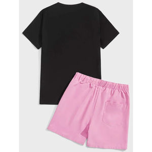 Nuevo conjunto de camiseta y pantalones cortos de punto transpirable para hombre, de 2 piezas, para correr en la playa, ideal para el verano. - Product Image 2