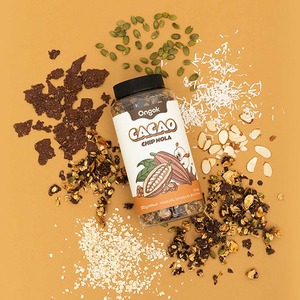 [FARMTOGLOBAL] Ongok Honey Chipnola Granola Cereal Whole Grain Baked <b>Snack</b> Korean Breakfast Food Bulk Carton - Product Image 1