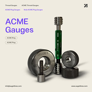AUGST LINES Calibradores de Anillo de Rosca ACME de 5/16" x 16 y Calibradores de Rosca ACME de 3/8" x 12, GO NOGO 2g 3g 4g, Herramienta de Medición de Rosca Externa - Product Image 3
