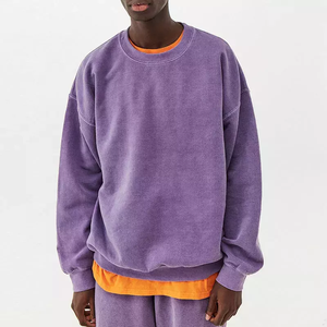 Sudadera de Cuello Redondo con Logotipo Bordado de Alta Calidad, Sudadera de Algodón con Hombros Caídos, Sudadera con Estampado Personalizado, Sudadera Unisex para Hombre - Product Image 2